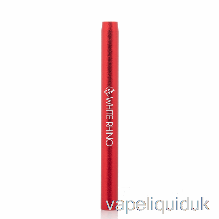 White Rhino Metal Bat Taster Pipe Red Vape Juice